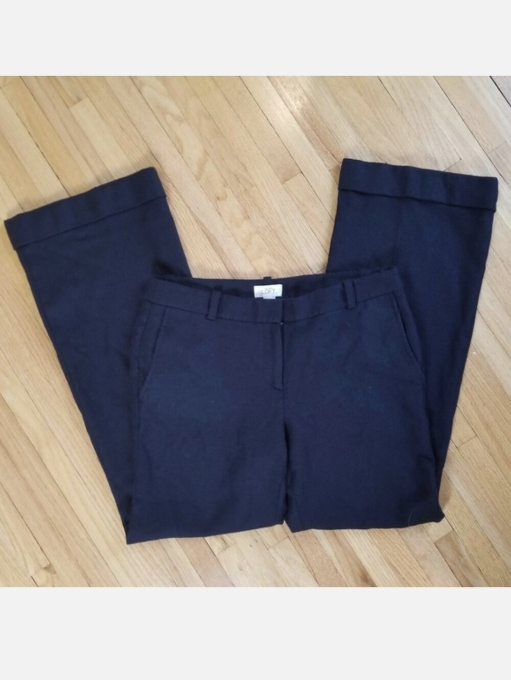 🐸 Dark Blue Straight Leg Ann Taylor LOFT Pants sz 8